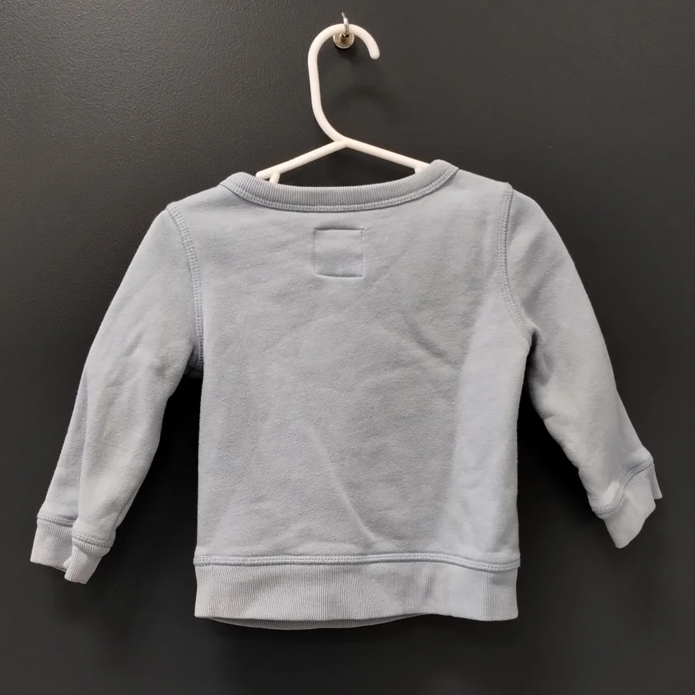 -Baby Gap Mickey Mouse Blue Long sleeve pullover sweater sz 18-24 Months Baby - Picture 3 of 14